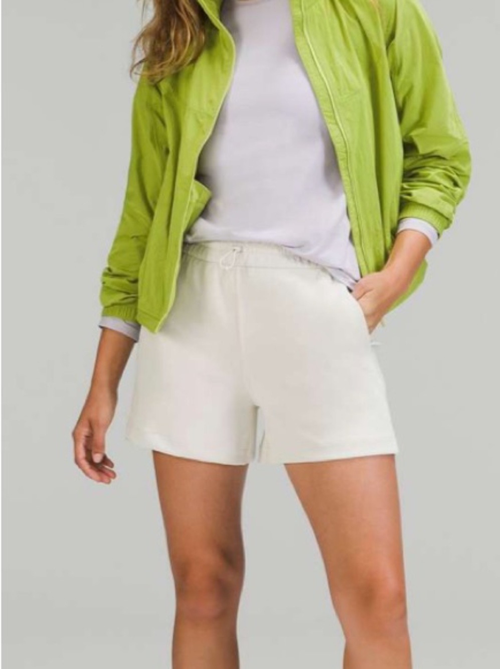 Lululemon Softstreme High-Rise Short 4"
White Opal